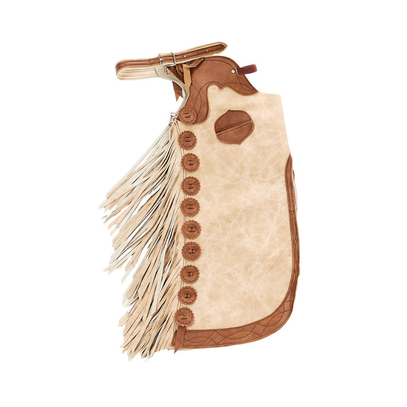 Vanilla and Saddle 6-7T Youth Chap