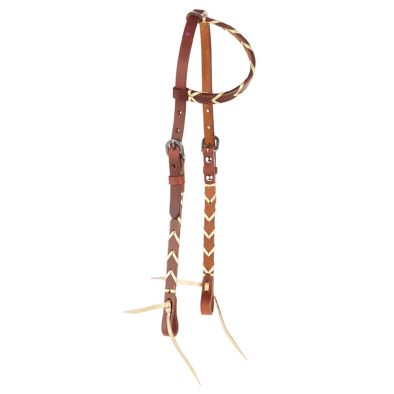 Metallic Gold Laced Single Ear Headstall
