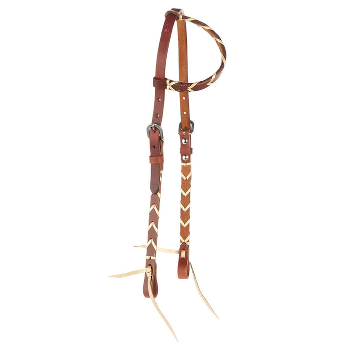 Metallic Gold Laced Single Ear Headstall