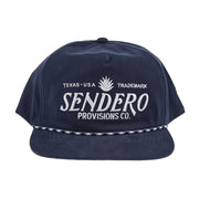 Men's Navy Canvas Logo Cap