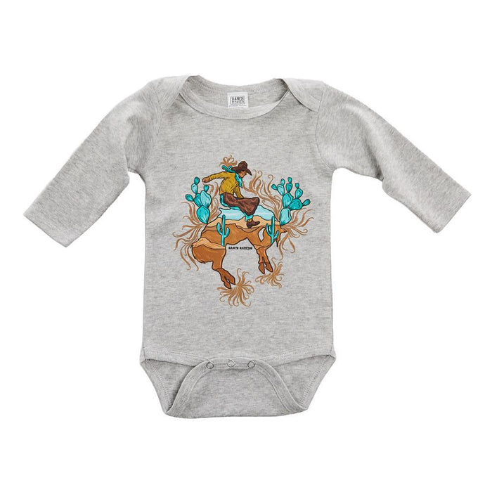 Boy's Grey Canyon Cowboy Onesie