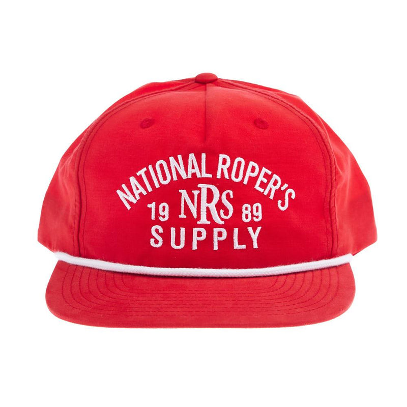 National Ropers Supply Red & White Rope Cap