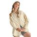 Wom Cream & Green Stripe Button Shirt