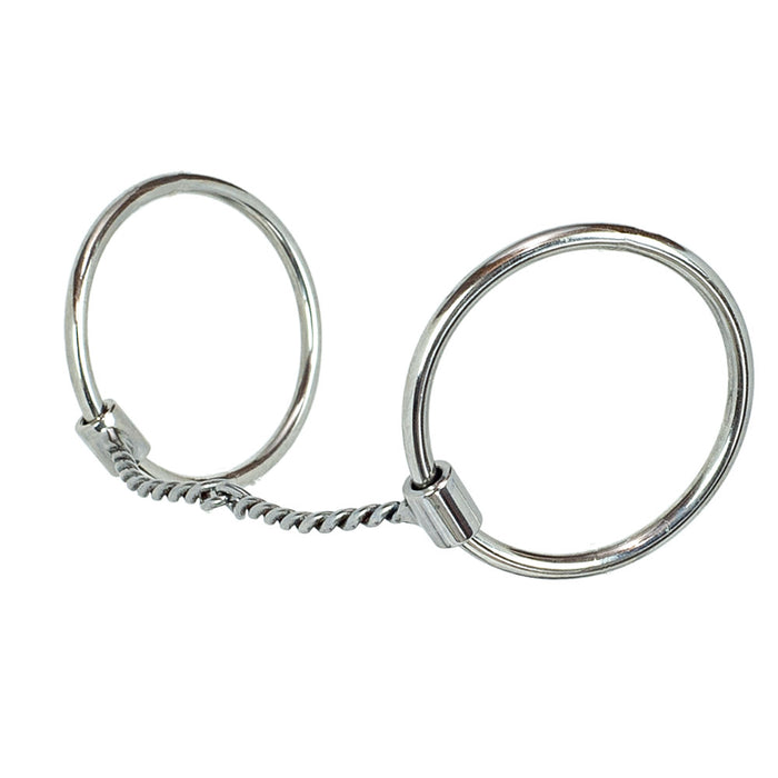Chrome Steel O-Ring Thin Twist Snaffle Bit