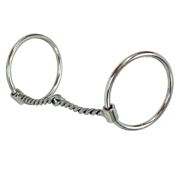 Chrome Steel O-Ring Twisted Snaffle Bit