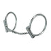 Chrome Steel D-Ring Twisted Snaffle Bit
