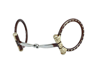 Antique Dots D-Ring Smooth Snaffle Bit