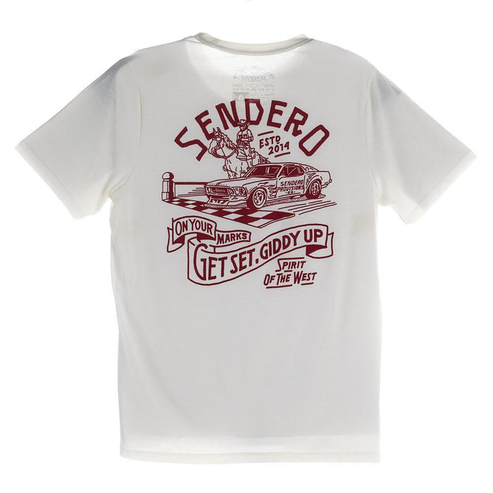 Men's Giddy Up Vintage White Tee