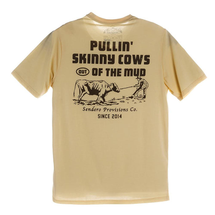 Men's Skinny Cows Cream Tee