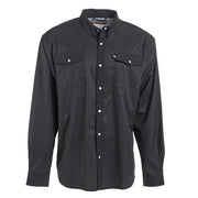 Men's Charcoal Long Sleeve Pearl Snap Shirt