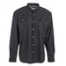 Men's Charcoal Long Sleeve Pearl Snap Shirt