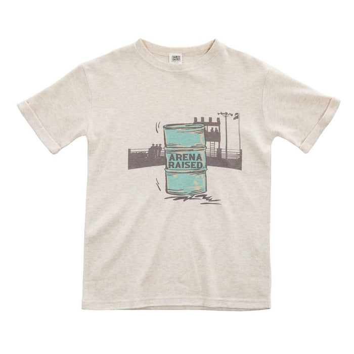 Boy's Oatmeal Arena Raised Short Sleeve Tee Shirt
