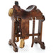 Used 14.5in Floral Team Roper with name on Cantle