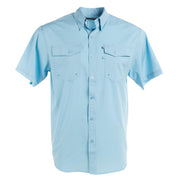 Ice Blue Short Sleeve Button Shirt