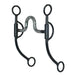 Black Steel Shank Round High Port Bit
