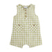 Boy's Green Gingham Shortall