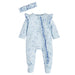 Girl's Blue Ditsy Floral Sleeper