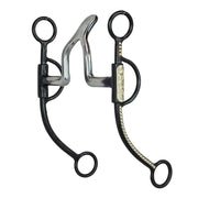 Dotted Black Steel Shank Wide Cathedral Bit