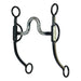 Dotted Black Steel Shank Round High Port Bit