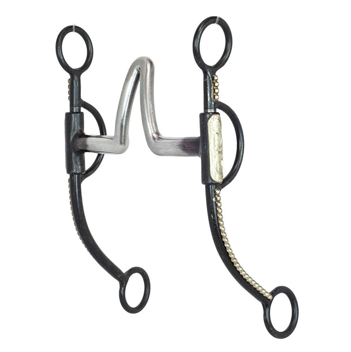 Dotted Black Steel Shank Las Cruces Bit