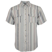 Men's Cream Stripe Sol Short Sleeve Shirt