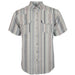 Men's Cream Stripe Sol Short Sleeve Shirt