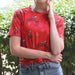 Women's Red Sublimation Print Tee Shirt