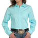 Women's Solid Turquoise Shirt