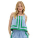 Women's Blue Sleeveless Top