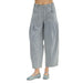 Women's Denim High Waist Balloon Draw String Pants