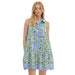 Women's Blue Print Dress