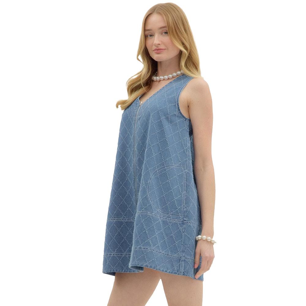 Entro Women's Denim Sleeveless Dress