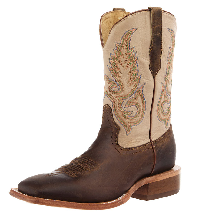 Men's Mad Brown Goat Vamp 11In Ivory Top Boot
