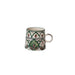 Cream/Brown/Green Stoneware Mug