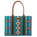 Turquoise Southwest Wide Tote