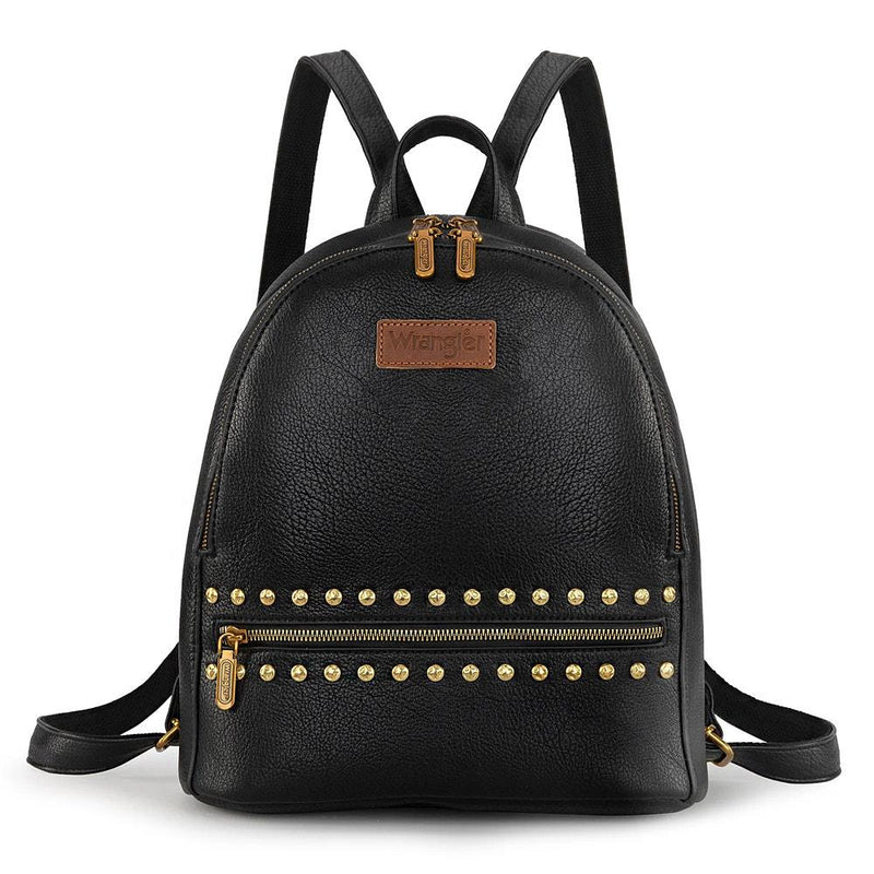 black leather biker studded backpack DS386 Updated Touring Back Pack With Studs and perfect for long rides and everyday adventures. Harley-Davidson Women's Cone Studded Croco