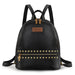 Black Studded Backpack
