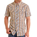 Men's Tan Wallpaper Performance Snap Shirt