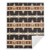 Yosemite Campfire Sherpa Throw Blanket