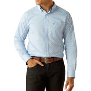 Men's Light Blue Wrinkle Free Donte Shirt