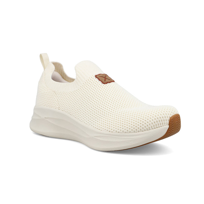 Women`s Ivory Slip On Feather X Casual