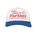 Men's White and Red Easy Does It Cap