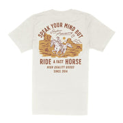 Men's Vintage White Fast Horse Tee