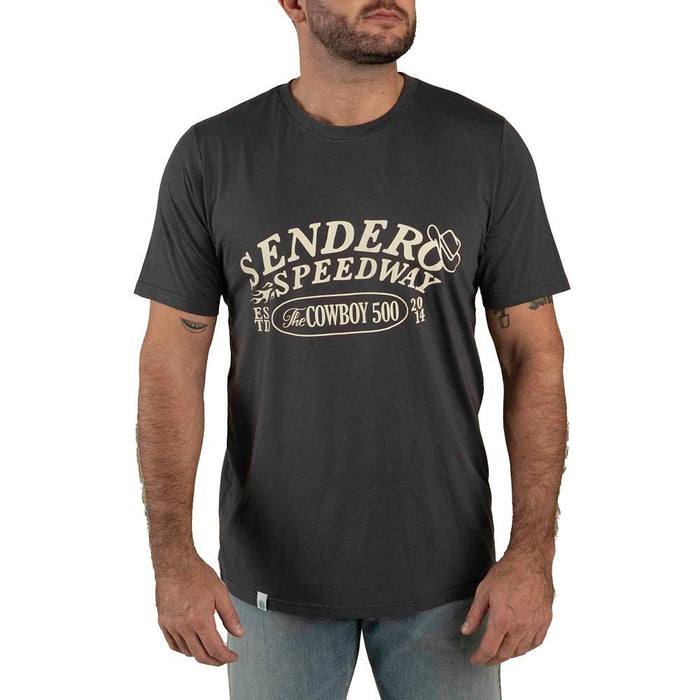 Men's Black Speedway Short Sleeve Tee Shirt
