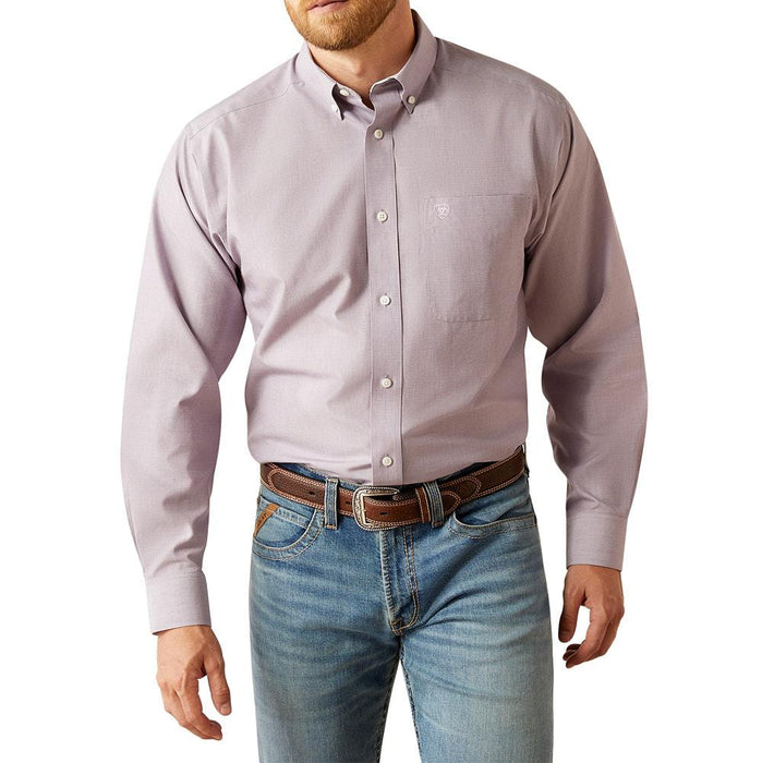Men's Lilac Wrinkle Free Shirt