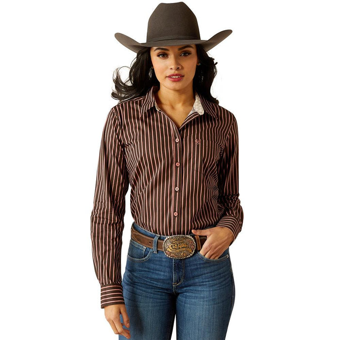 Women's Mahogany Stripe Kirby Shirt