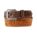 Men's 3D Floral Tooled Western Belt
