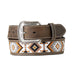Men's 3D Beaded Inlay Laced Scrolling Belt