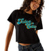 Women's Take It Easy Black Crop Top