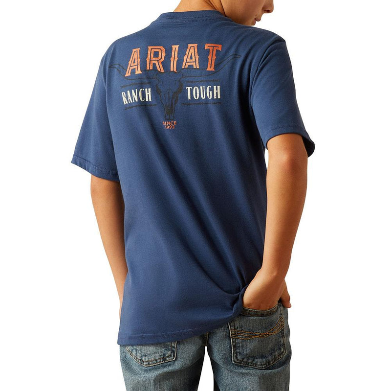 Boy's Space Blue Ranch Tough Tee Shirt